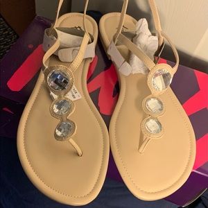 Tan flip flop